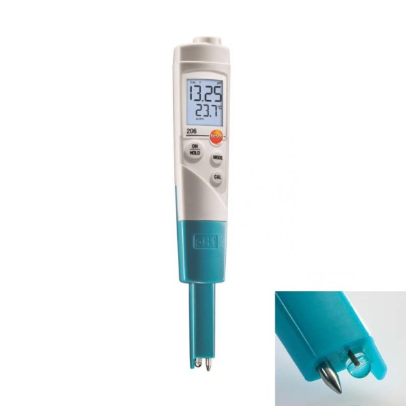 Phmetr Testo 206 z głowicą pH1 (do cieczy)